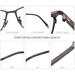 Planet Gates Pure Titanium Glasses Frame Men 2021 New Male Classic Optical Prescription Eyeglasses Frame Full Rim Square Eyewear F85642