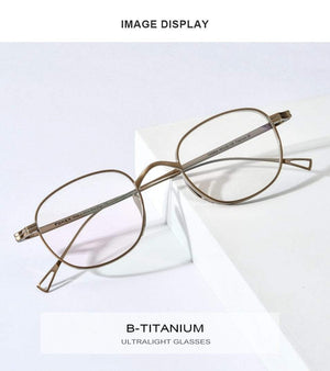 Planet Gates Pure Titanium Glasses Frame Men Retro Square Prescription Eyeglasses Women 2021 New Vintage Myopia Optical Eyewear F85649