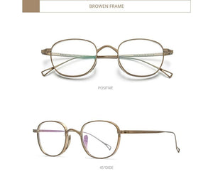 Planet Gates Pure Titanium Glasses Frame Men Retro Square Prescription Eyeglasses Women 2021 New Vintage Myopia Optical Eyewear F85649