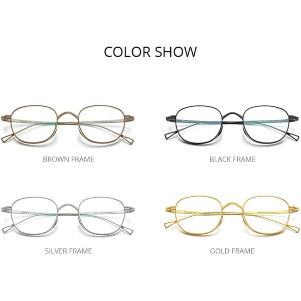 Planet Gates Pure Titanium Glasses Frame Men Retro Square Prescription Eyeglasses Women 2021 New Vintage Myopia Optical Eyewear F85649