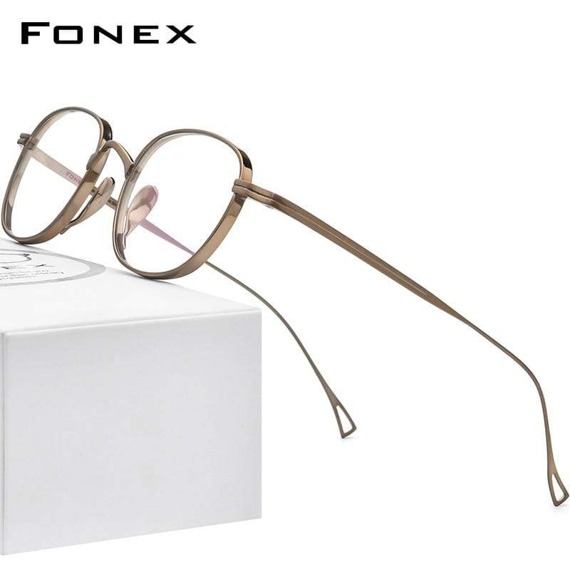 Planet Gates Pure Titanium Glasses Frame Men Retro Square Prescription Eyeglasses Women 2021 New Vintage Myopia Optical Eyewear F85649