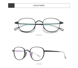 Planet Gates Pure Titanium Glasses Frame Men Retro Square Prescription Eyeglasses Women 2021 New Vintage Myopia Optical Eyewear F85649
