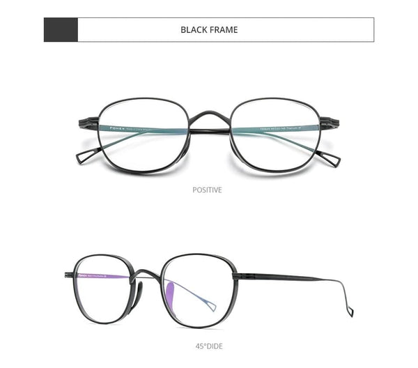Planet Gates Pure Titanium Glasses Frame Men Retro Square Prescription Eyeglasses Women 2021 New Vintage Myopia Optical Eyewear F85649