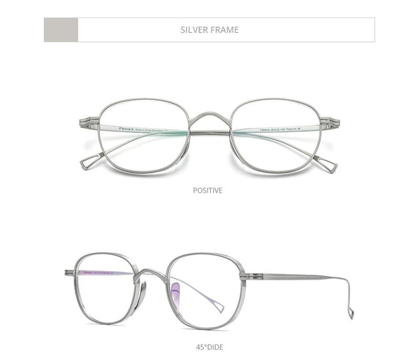 Planet Gates Pure Titanium Glasses Frame Men Retro Square Prescription Eyeglasses Women 2021 New Vintage Myopia Optical Eyewear F85649