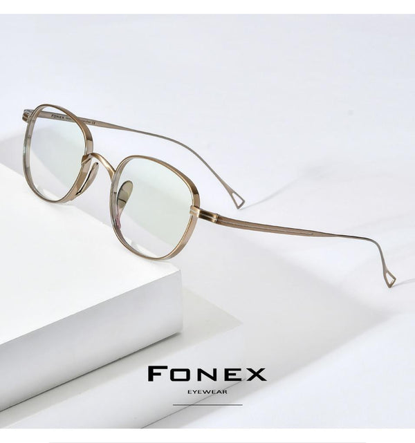 Planet Gates Pure Titanium Glasses Frame Men Retro Square Prescription Eyeglasses Women 2021 New Vintage Myopia Optical Eyewear F85649