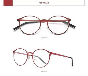 Planet Gates Pure Titanium Glasses Frame Women Retro Round Prescription Eyeglasses 2020 New Men Antiskid Optical Screwless Eyewear 8530