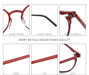 Planet Gates Pure Titanium Glasses Frame Women Retro Round Prescription Eyeglasses 2020 New Men Antiskid Optical Screwless Eyewear 8530