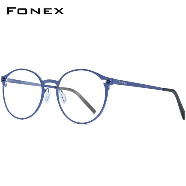 Planet Gates Pure Titanium Glasses Frame Women Retro Round Prescription Eyeglasses 2020 New Men Antiskid Optical Screwless Eyewear 8530