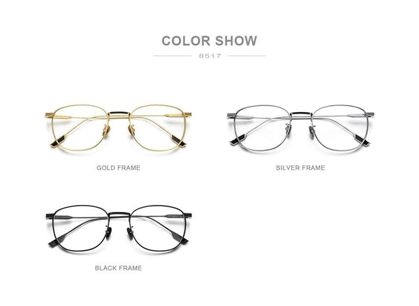 Planet Gates Pure Titanium Glasses Frame Women Vintage Round Myopia Optical Prescription Eyeglass Frame Men 2020 New Titan Eyewear 8517