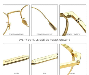 Planet Gates Pure Titanium Glasses Frame Women Vintage Round Myopia Optical Prescription Eyeglass Frame Men 2020 New Titan Eyewear 8517