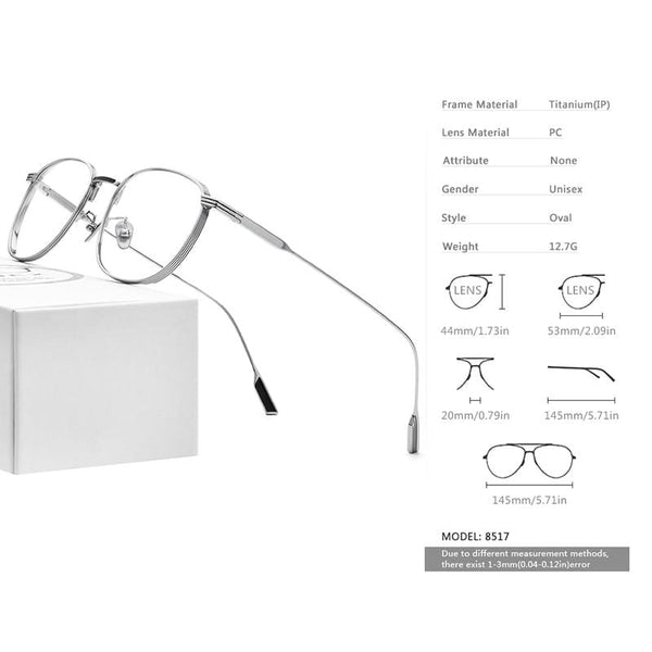Planet Gates Pure Titanium Glasses Frame Women Vintage Round Myopia Optical Prescription Eyeglass Frame Men 2020 New Titan Eyewear 8517