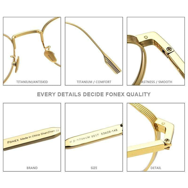 Planet Gates Pure Titanium Glasses Frame Women Vintage Round Myopia Optical Prescription Eyeglass Frame Men 2020 New Titan Eyewear 8517