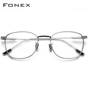 Planet Gates Pure Titanium Glasses Frame Women Vintage Round Myopia Optical Prescription Eyeglass Frame Men 2020 New Titan Eyewear 8517