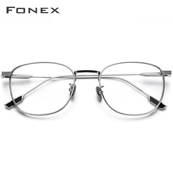 Planet Gates Pure Titanium Glasses Frame Women Vintage Round Myopia Optical Prescription Eyeglass Frame Men 2020 New Titan Eyewear 8517