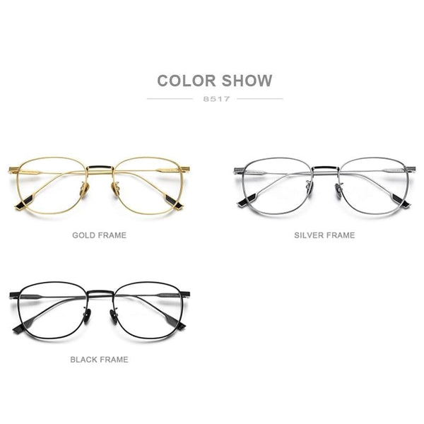 Planet Gates Pure Titanium Glasses Frame Women Vintage Round Myopia Optical Prescription Eyeglass Frame Men 2020 New Titan Eyewear 8517