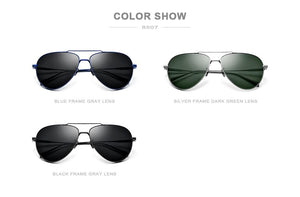 Planet Gates Pure Titanium Polarized Sunglasses Men Aviation Sun Glasses for Men New Driving Outdoor Aviador UV400 Shades 8507