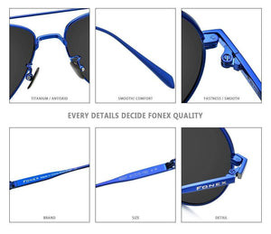 Planet Gates Pure Titanium Polarized Sunglasses Men Aviation Sun Glasses for Men New Driving Outdoor Aviador UV400 Shades 8507