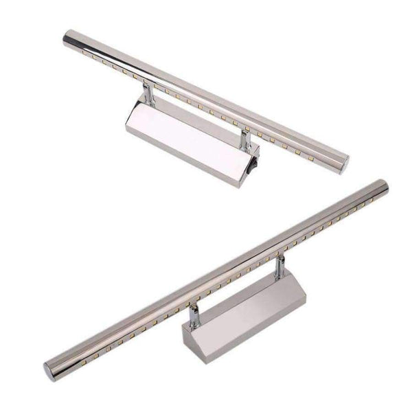 Planet Gates Pure white 5W LED Stainless Steel Mirror Lamp Waterproof Wall Mounted Rotatable SMD5050 Bathroom Mirror Light with Switch Quality