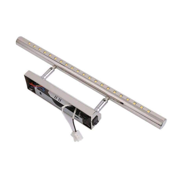 Planet Gates Pure white 5W LED Stainless Steel Mirror Lamp Waterproof Wall Mounted Rotatable SMD5050 Bathroom Mirror Light with Switch Quality