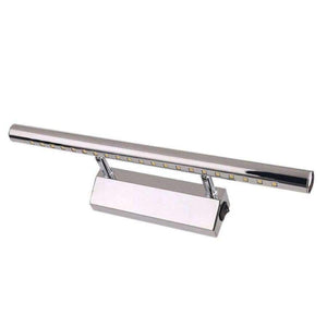 Planet Gates Pure white 5W LED Stainless Steel Mirror Lamp Waterproof Wall Mounted Rotatable SMD5050 Bathroom Mirror Light with Switch Quality