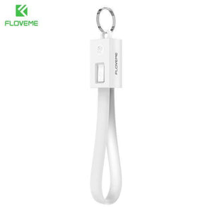 Planet Gates Pure White / Micro USB FLOVEME Portable Key Design Mini Micro USB Cable for Samsung Galaxy S7 Xiaomi Redmi 4x Phone Charger Cables Micro USB Data Cable