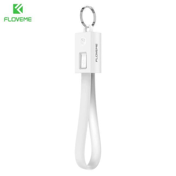 Planet Gates Pure White / Micro USB FLOVEME Portable Key Design Mini Micro USB Cable for Samsung Galaxy S7 Xiaomi Redmi 4x Phone Charger Cables Micro USB Data Cable