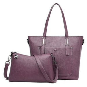 Women Leather Handbags 2 Set Women Messenger Bags Designer Crossbody Bag Women Bolsa