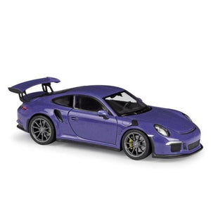 Planet Gates Purple 1:24 Scale Diecast Simulator Car Porsche 911 GT3 RS Model Car Alloy Sports Car Metal Toy Racing Car Toy For Kids Gift