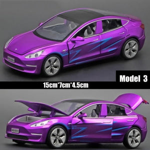 Planet Gates Purple 1:32 Tesla MODEL 3 Alloy Car Model Diecasts & Toy Vehicles Toy Cars Free Shipping Kid Toys For Children Gifts Boy Toy
