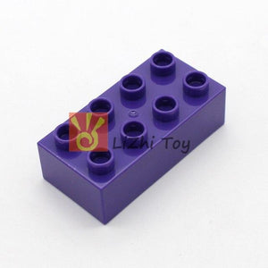 Planet Gates purple 10pcs MOC DIY Large Building Block  3011 Brick 2X4 Big Size Baby Assembled Enlighten Accessories Block Part DIY Children Toys