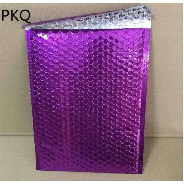 Planet Gates Purple 10pcs/Pack 200x250mm Bubble Envelopes Bags Mailers Padded Shipping Envelope Aluminium Foil Bubble Mailing Bag Fragile Supplies