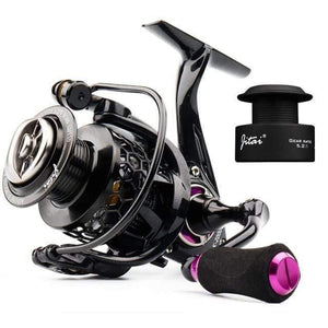 Planet Gates Purple / 11 / 1000 Series Spinning Reel with Free Spool Lightweight CNC Aluminum Spool 10+1BBs Coil Saltwater Wheels Carp Fishing Reels Carretilha