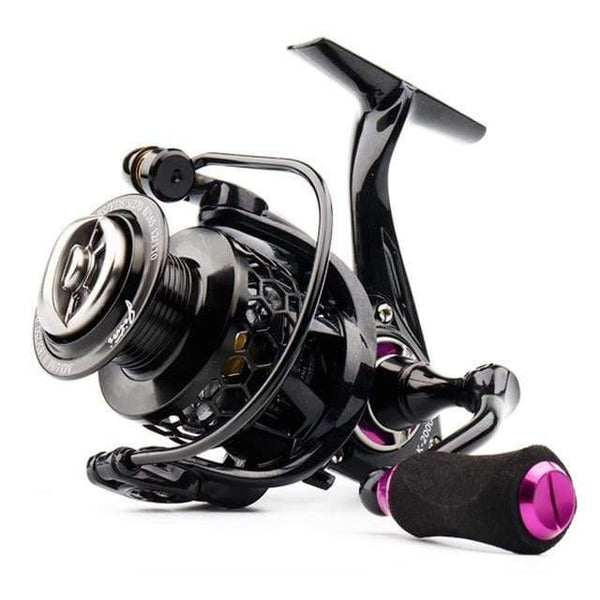 Planet Gates purple / 11 / 1000 Series Spinning Reel with Free Spool Lightweight CNC Aluminum Spool 10+1BBs Saltwater Wheel Carp Fishing Reels Carretilha