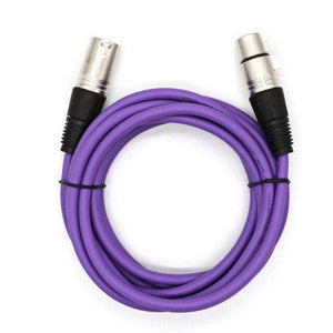 Planet Gates Purple / 12m Balanced XLR Cable 3 Pin Male to Female Snake Cord Professional Microphone Cable for Recording,Mixing,Amplifier