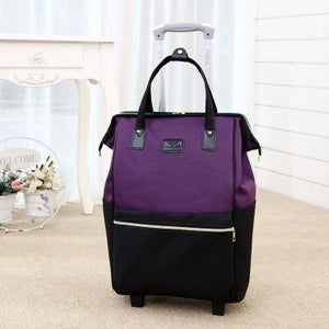 Planet Gates Purple / 16" Oxford Cloth Waterproof Maletas De Viaje Con Ruedas Envio Suitcases Luggage Set Rolling Travel Bag Fixed Casters