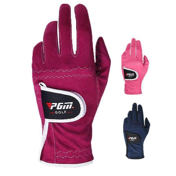 Planet Gates Purple / 17 Women Golf Gloves For Left Hand Granules Microfiber Cloth Sport Grip Mittens Anti-Skid Particles Breathable Gloves D0018
