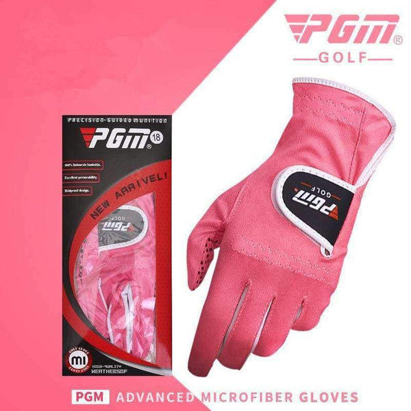 Planet Gates Purple / 17 Women Golf Gloves For Left Hand Granules Microfiber Cloth Sport Grip Mittens Anti-Skid Particles Breathable Gloves D0018