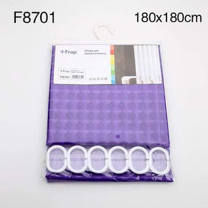 Planet Gates Purple 180*180cm Plastic PEVA 3d Waterproof Shower Curtain  purple Bathroom Curtain Luxury Bath Curtain With hooks F8701 F8751