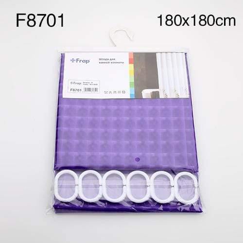 Planet Gates Purple 180*180cm Plastic PEVA 3d Waterproof Shower Curtain  purple Bathroom Curtain Luxury Bath Curtain With hooks F8701 F8751
