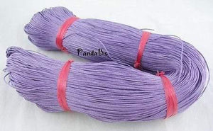 Planet Gates Purple 1mm 400m/bundle Cotton Wax Beading Cord Thread for Necklace  Bracelet Jewelry Making Findings Accessories Hot Discount