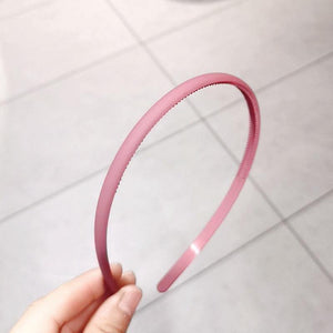 1PCs Candy Color Headband Head Buckle Wide Section Headband Plastic Teeth Hair Band Hoop Women Girls Hair Accessories Headwear