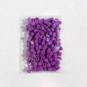 Planet Gates purple 200pcs Mini Building Blocks DIY Brick 1x1Dots 200PCS 25Colors Educational Games Toys for Children Compatible with brands blocks