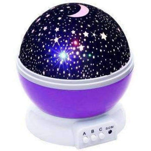 Planet Gates PURPLE 2018 New Stars Starry Sky LED Night Light Projector Moon Novelty Table Night Lamp Battery USB Night Light For Children