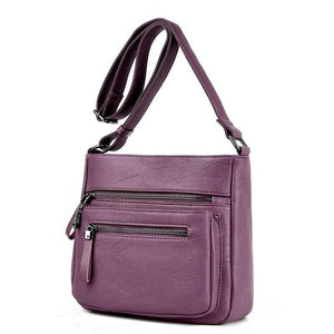 Soft Leather Luxury handbags Small Women bags Designer Multi-pocket Crossbody Shoulder Bags