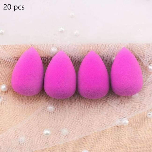 Planet Gates Purple 20pcs Makeup Sponge Water Drop shape Make up Foundation Puff Concealer Flawless Powder Smooth Beauty Cosmetic sponge beauty tool