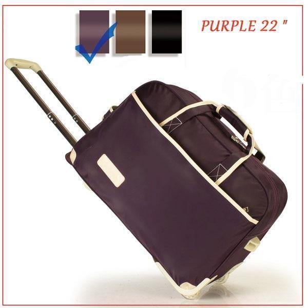 Planet Gates Purple 22 Trolley Luggage Rolling Suitcase Brand Casual Thickening Rolling Case Travel Bag on Wheels Luggage Suitcase