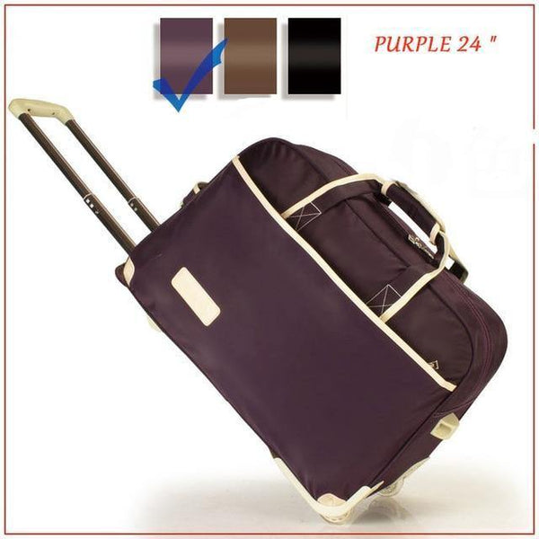 Planet Gates Purple 24 Trolley Luggage Rolling Suitcase Brand Casual Thickening Rolling Case Travel Bag on Wheels Luggage Suitcase