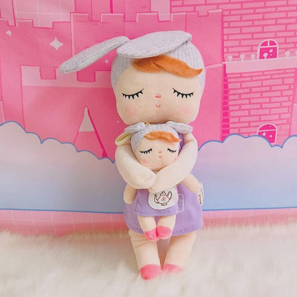 Metoo Dolls Stuffed Toys Plush Animals Angela 2 Piece Set Kids Toys for Girls Children Kawaii Baby Plush Cartoon Angela Rabbit