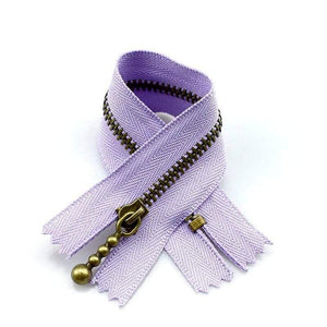 Planet Gates purple / 3# / 15cm 10pc Meetee Metal Zippers 15/20/30/40cm 3# Close-end Zip Bronze For DIY Sewing Bags Jeans Shoes Clothing Tailor Craft Acessories