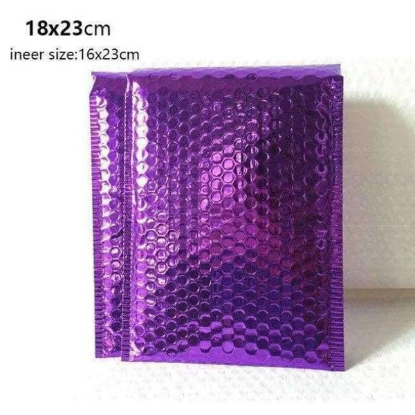 Planet Gates Purple 30pcs/lot Colorful Aluminized film bubble envelope Waterproof and shockproof Courier bag self sealing bag packaging Supplies